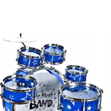 Dětské bicí nástroje Jazz Drum - 6 dílné modré