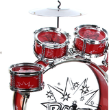 Dětské bicí nástroje Jazz Drum - 6 dílné červené