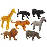Divoká zvířata z Afriky - sada 12 figurek
