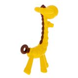 Silikonové kousátko žlutá žirafa na masírování dásní