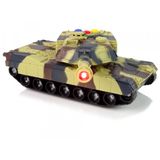 Vojenský tank Moro hnědý se světlem a zvukem