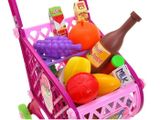 Dětský nákupní vozík s potravinami