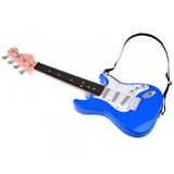 Malá elektrická rocková kytara modrá