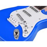 Malá elektrická rocková kytara modrá
