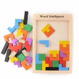 Dřevěné puzzle Tetris 40 ks