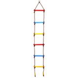 Dětský lanový žebřík s barevnými stupačkami