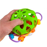 Chrastítko - měkký gumový míč zvířátko sova