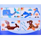Vzdělávací puzzle mořské zvířátka - modré