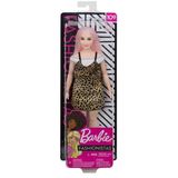 Panenka Barbie v leopardích šatech