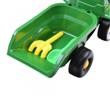 Odrážedlo traktor s přívěsem zelený