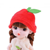 Malá ovocná panenka jablíčko - červená