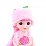 Malá cvocná panenka broskev - růžová