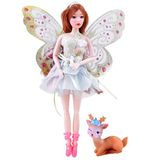 Panenka Emily motýlí víla s jelenem