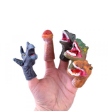 Gumové loutky na prsty - dinosauři