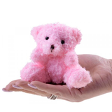 Plyšový medvedík 10 cm ružový
