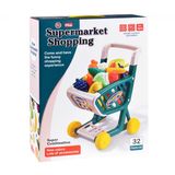 Dětský nákupní vozík s ovocem a zeleninou
