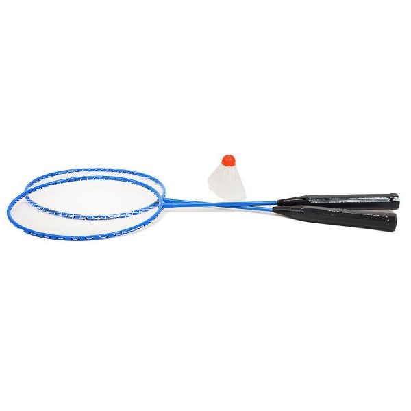 Levně Badmintonové kovové rakety 60 cm - modrá