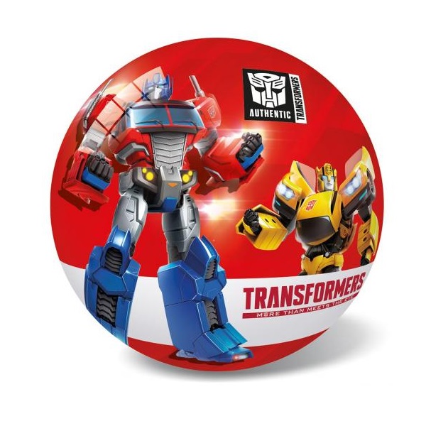 Levně Červený gumový míč Transformers 23 cm