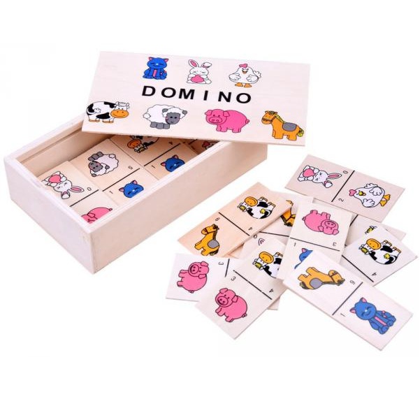 Levně Hra - obrázkové domino zvířátka
