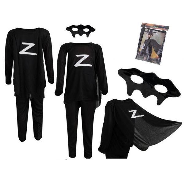 Kostým Zorro velikost M 110-120 cm