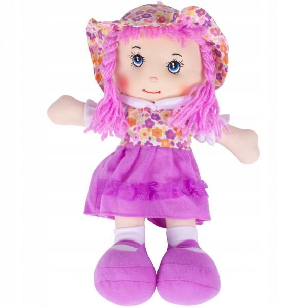 Levně Látková panenka Karolínka 38 cm - růžové
