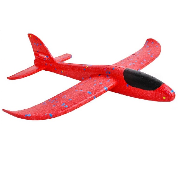 Polystyrenový letoun 37 cm - červená