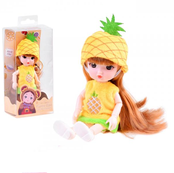 Levně Malá ovocná panenka ananas - žlutá