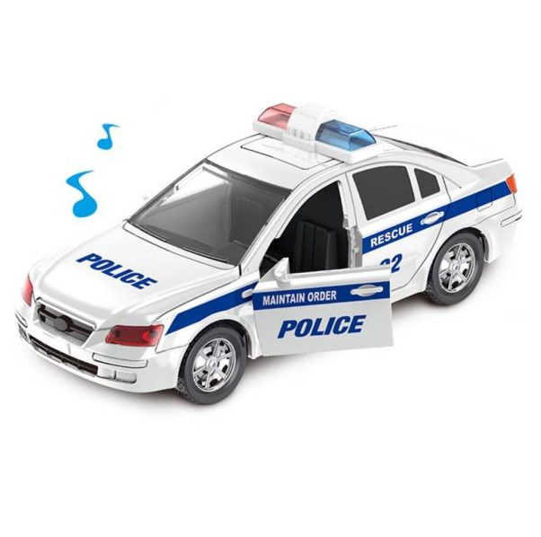 Policejní auto se světlem a zvukem 14 cm