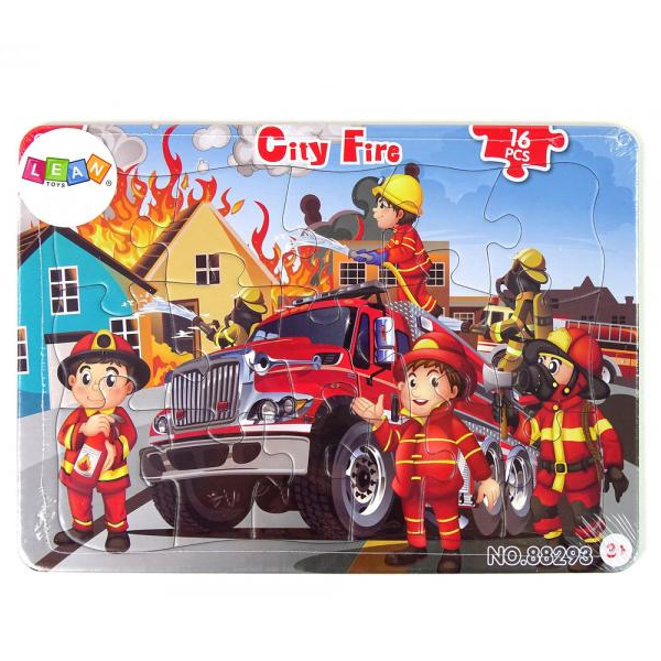 Levně Puzzle hasiči v akci