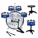 Dětské bicí nástroje Jazz Drum - 6 dílné modré