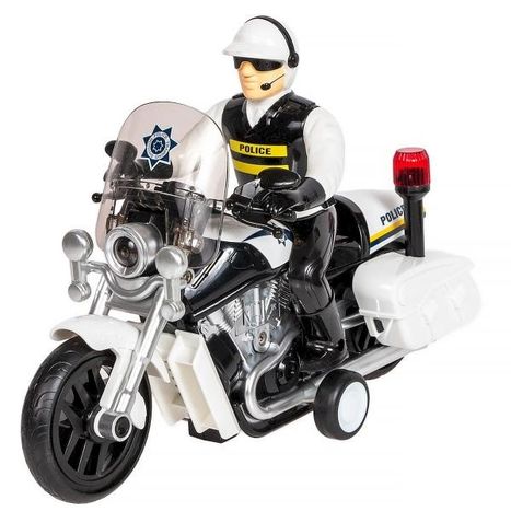 Policejní motorka se světlem a zvukem