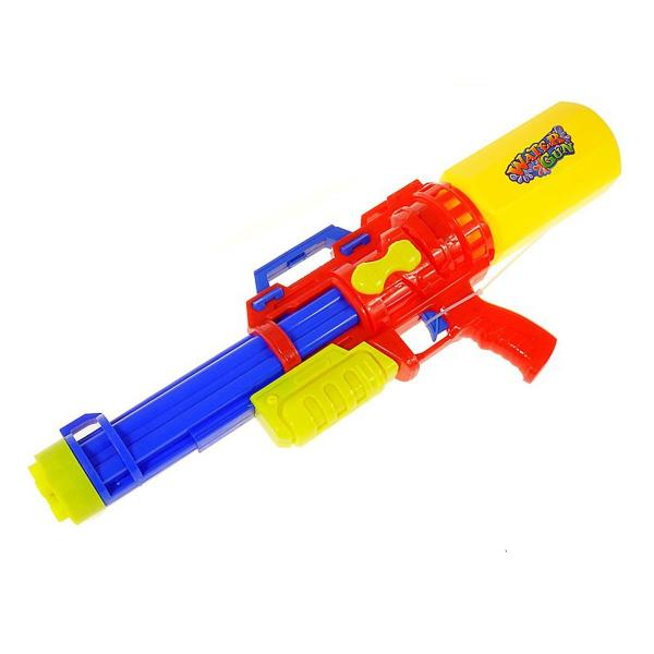 Levně Stříkací pistole na vodu 48 cm - žluto modrá